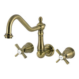 Millennium Two-Handle 3-Hole Wall Mount Roman Tub Faucet