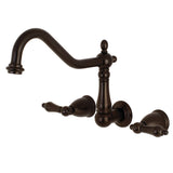 Heritage Two-Handle 3-Hole Wall Mount Roman Tub Faucet