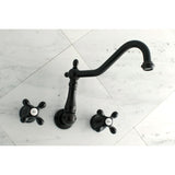Heritage Two-Handle 3-Hole Wall Mount Roman Tub Faucet