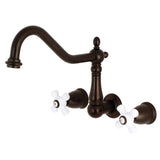 Heritage Two-Handle 3-Hole Wall Mount Roman Tub Faucet