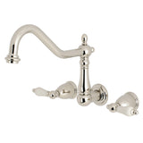 Heritage Two-Handle 3-Hole Wall Mount Tub Faucet