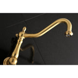 Heritage Two-Handle 3-Hole Wall Mount Tub Faucet