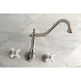 Heritage Two-Handle 3-Hole Wall Mount Roman Tub Faucet