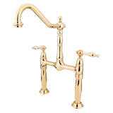 Victorian Two-Handle 2-Hole Deck Mount Vessel Faucet