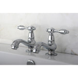 Tudor Two-Handle Deck Mount Basin Tap Faucet