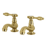 Tudor Two-Handle Deck Mount Basin Tap Faucet