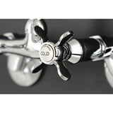 Kingston Two-Handle 2-Hole Wall Mount Bar Faucet