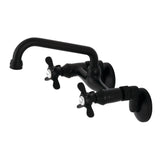 Essex Double-Handle 2-Hole Wall-Mount Bridge Kitchen Faucet