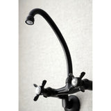 Essex Double-Handle 2-Hole Wall-Mount Bridge Kitchen Faucet