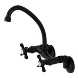 Essex Double-Handle 2-Hole Wall-Mount Bridge Kitchen Faucet