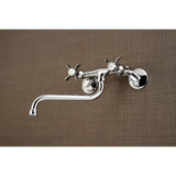 Essex Double-Handle 2-Hole Wall Mount Bathroom Faucet