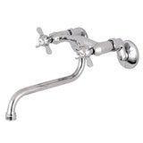 Essex Double-Handle 2-Hole Wall Mount Bathroom Faucet