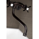 Essex Double-Handle 2-Hole Wall Mount Bathroom Faucet