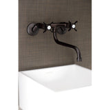Essex Double-Handle 2-Hole Wall Mount Bathroom Faucet