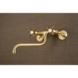 Essex Double-Handle 2-Hole Wall Mount Bathroom Faucet