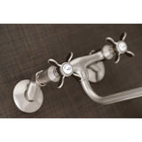 Essex Double-Handle 2-Hole Wall Mount Bathroom Faucet