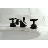 Essex Two-Handle 3-Hole Deck Mount Widespread Bathroom Faucet with Brass Pop-Up