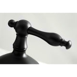 Heritage Two-Handle 3-Hole Deck Mount Widespread Bathroom Faucet with Brass Pop-Up