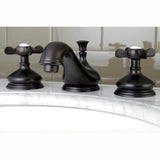 Essex Two-Handle 3-Hole Deck Mount Widespread Bathroom Faucet with Brass Pop-Up