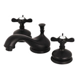 Essex Two-Handle 3-Hole Deck Mount Widespread Bathroom Faucet with Brass Pop-Up