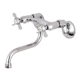 Essex Double-Handle 2-Hole Wall Mount Bathroom Faucet