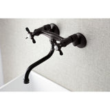 Essex Double-Handle 2-Hole Wall Mount Bathroom Faucet