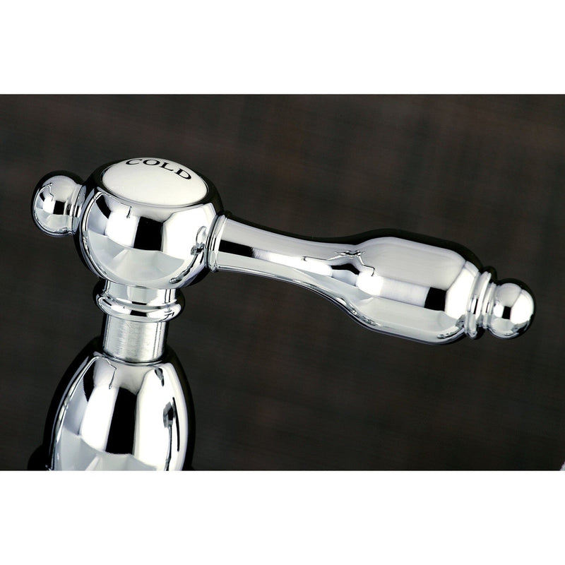 Tudor Two-Handle 2-Hole Deck Mount Bridge Kitchen Faucet