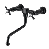 Essex Two-Handle 2-Hole Wall Mount Bathroom Faucet