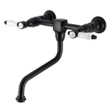 Bel-Air Double-Handle 2-Hole Wall Mount Bathroom Faucet