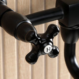 Duchess Double-Handle 2-Hole Wall Mount Bathroom Faucet