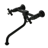Duchess Double-Handle 2-Hole Wall Mount Bathroom Faucet