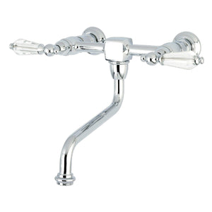 Wilshire Two-Handle 2-Hole Wall Mount Bathroom Faucet