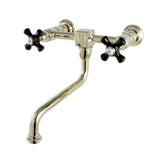 Duchess Double-Handle 2-Hole Wall Mount Bathroom Faucet