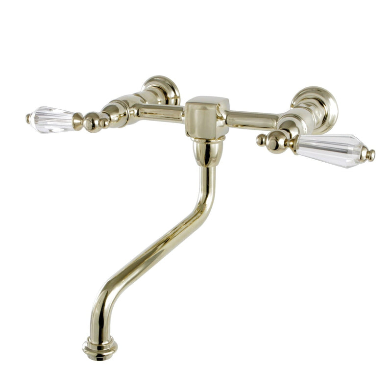 Wilshire Double-Handle 2-Hole Wall Mount Bathroom Faucet