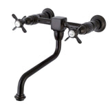 Essex Two-Handle 2-Hole Wall Mount Bathroom Faucet