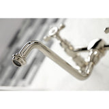 Essex Double-Handle 2-Hole Wall Mount Bathroom Faucet