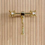 Heritage Double-Handle 2-Hole Wall Mount Bathroom Faucet