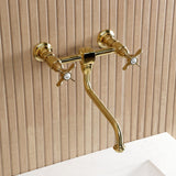 Essex Double-Handle 2-Hole Wall Mount Bathroom Faucet