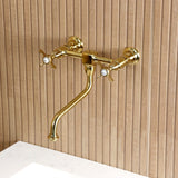 Essex Double-Handle 2-Hole Wall Mount Bathroom Faucet