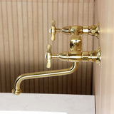 Essex Double-Handle 2-Hole Wall Mount Bathroom Faucet