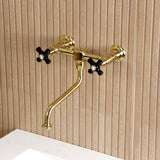 Duchess Double-Handle 2-Hole Wall Mount Bathroom Faucet