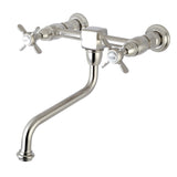 Essex Two-Handle 2-Hole Wall Mount Bathroom Faucet