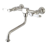 Bel-Air Double-Handle 2-Hole Wall Mount Bathroom Faucet