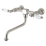 Wilshire Double-Handle 2-Hole Wall Mount Bathroom Faucet