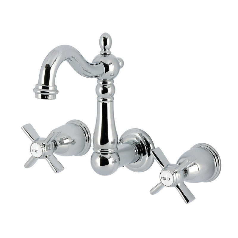 Millennium Double-Handle 3-Hole Wall Mount Bathroom Faucet