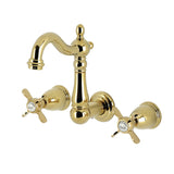 Essex Double-Handle 3-Hole Wall Mount Bathroom Faucet