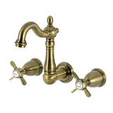 Essex Double-Handle 3-Hole Wall Mount Bathroom Faucet