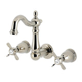 Essex Double-Handle 3-Hole Wall Mount Bathroom Faucet