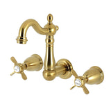 Essex Double-Handle 3-Hole Wall Mount Bathroom Faucet