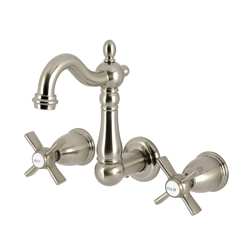 Millennium Double-Handle 3-Hole Wall Mount Bathroom Faucet